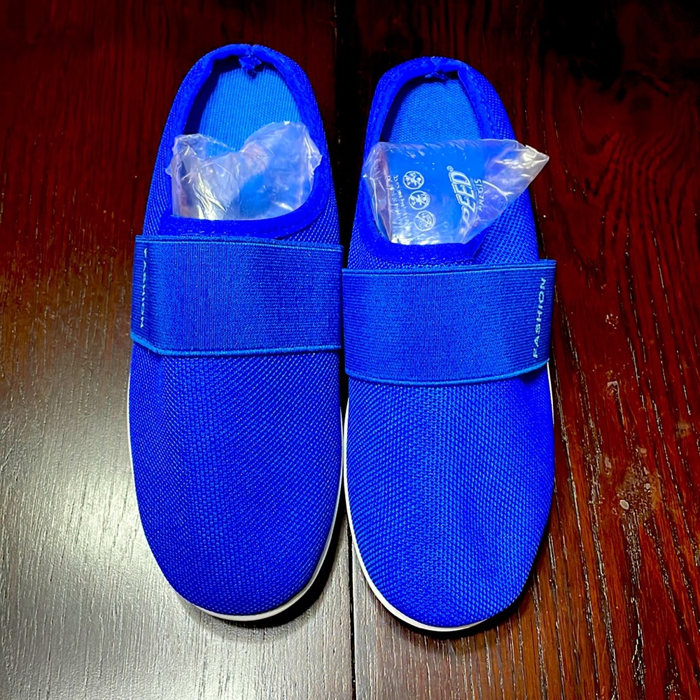 Slip on backless sneakers, ~10” size 7